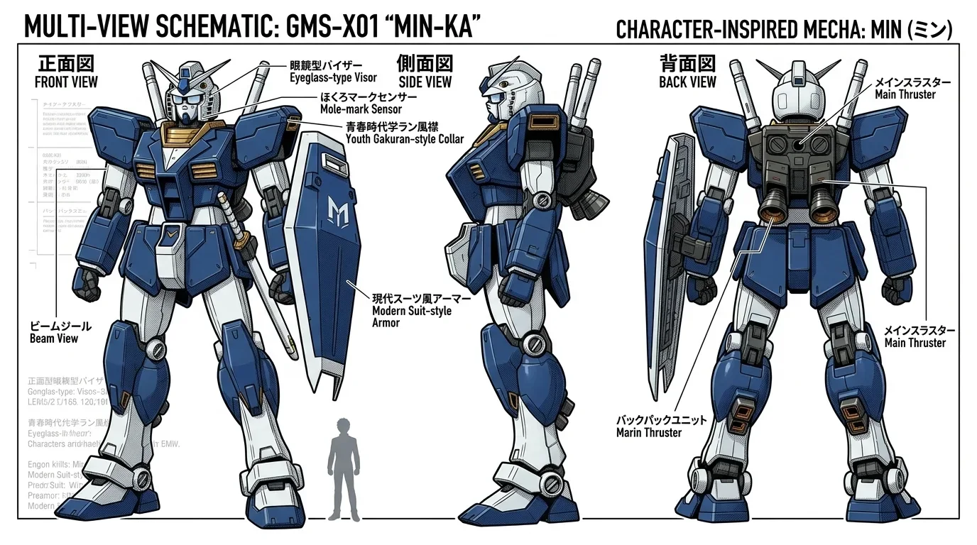 AI-generated Gundam Desing.