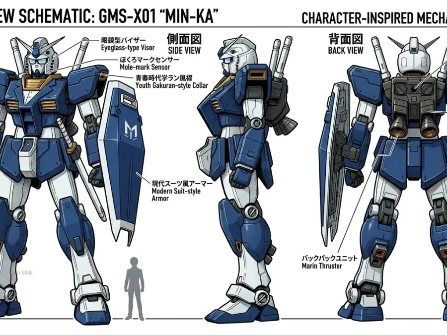 AI-generated Gundam Desing.